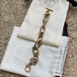 Gold chain link bracelet banana republic